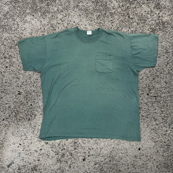 1990s Single Stitched Faded Thrashed Pocket Tee Oversized