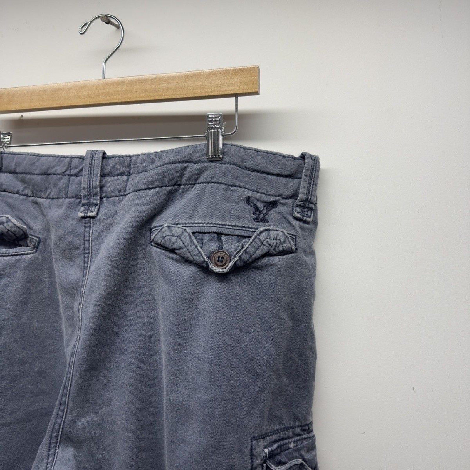 Vintage 2000s American Eagle Heavyweight Faded Cargo Shorts