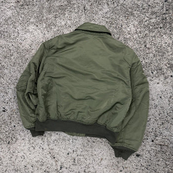 1980s Faded Thrashed Alpha Industries CWU 45-P Flight Bomber Jacket