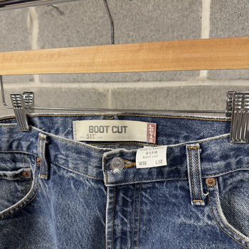 2000s Levi's 517 Thrashed Faded Distressed Flare Jeans