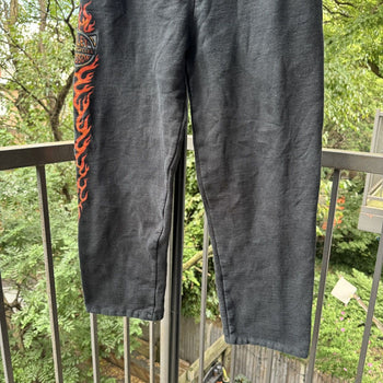 2000s Harley Davidson Faded Flame Sweatpants