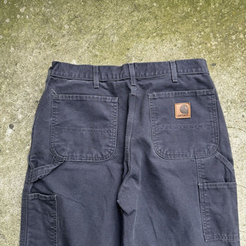 2000s CARHARTT CARPENTER FADED BAGGY CANVAS WORK PANTS 32