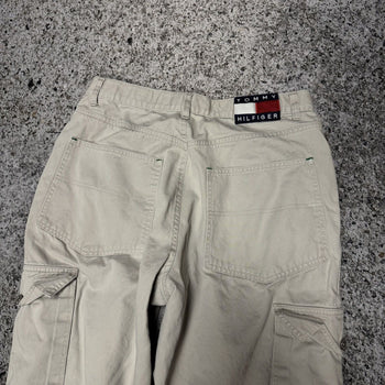 Pantalones cargo holgados de carpintero con pernera ancha de Tommy Hilfiger de la década de 2000