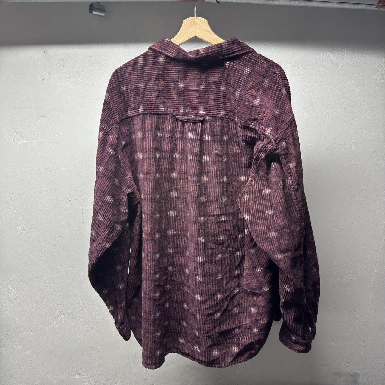 1990s Corduroy Zip Up Shirt