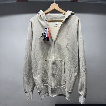 1990s Camber Chill-Buster II Blank Grey Thermal Lined Zip Up Hoodie