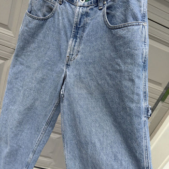 1990s/2000s Tommy Jeans Thrashed Faded Distressed Work Jeans