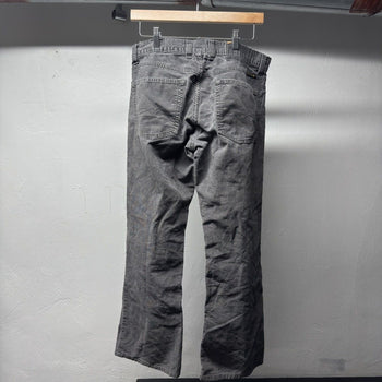 2000s Low Rise Thrashed Faded Distressed Corduroy Pants