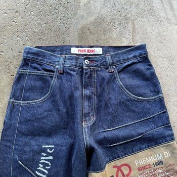 1990s/2000s Y2K PACO JEANS BAGGY PATCH DENIM SKATER JEANS