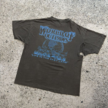 1990s Thrashed World Of Outlaws Racing Tee