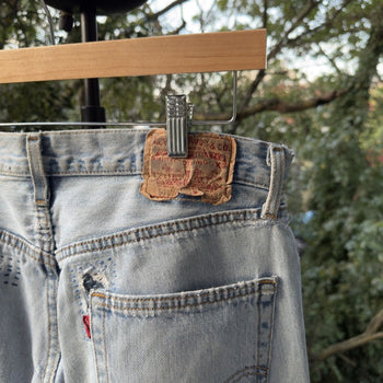 2000s Levi's 501xx Thrashed Faded Repaired Jeans