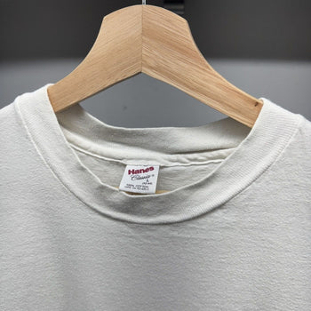 1990s Faded White Single Stitch Blank Tee