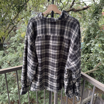 2000s Faded Thermal Plaid Flannel Jacket