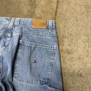 2000S TOMMY HILFIGER FADED BAGGY CARPENTER DENIM JEANS