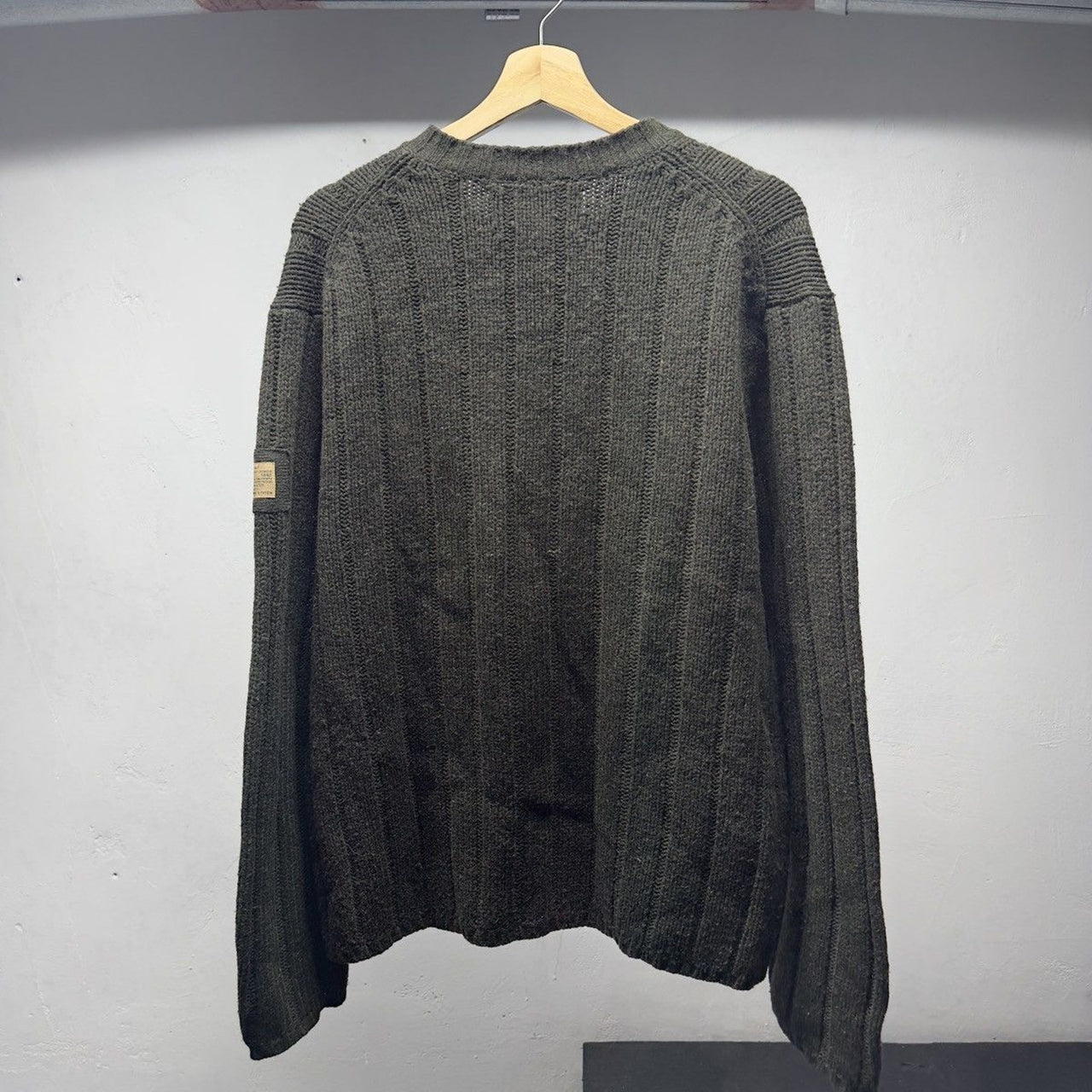 2000s Abercrombie Dark Green Wool Sweater