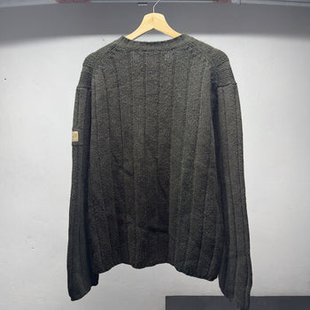 2000s Abercrombie Dark Green Wool Sweater