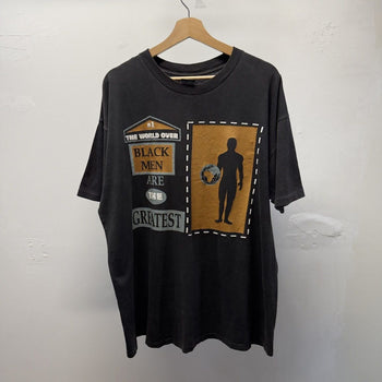 Vintage 1990s Faded Black Men Are The Greatest Tee
