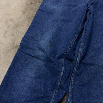 1990s CARHARTT FADED LINED DENIM CARPENTER JEANS