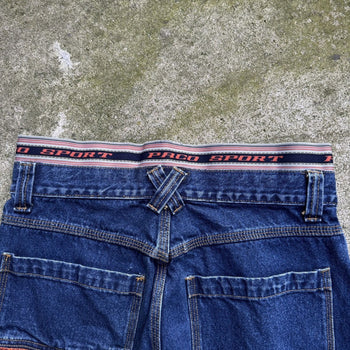 1990S Y2K PACO JEANS BAGGY SKATER DENIM JEAN SHORTS JORTS