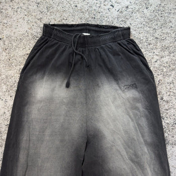 Vetements SS23 Runway Washed Black Double Layer Baggy Wide Leg Sweatpants