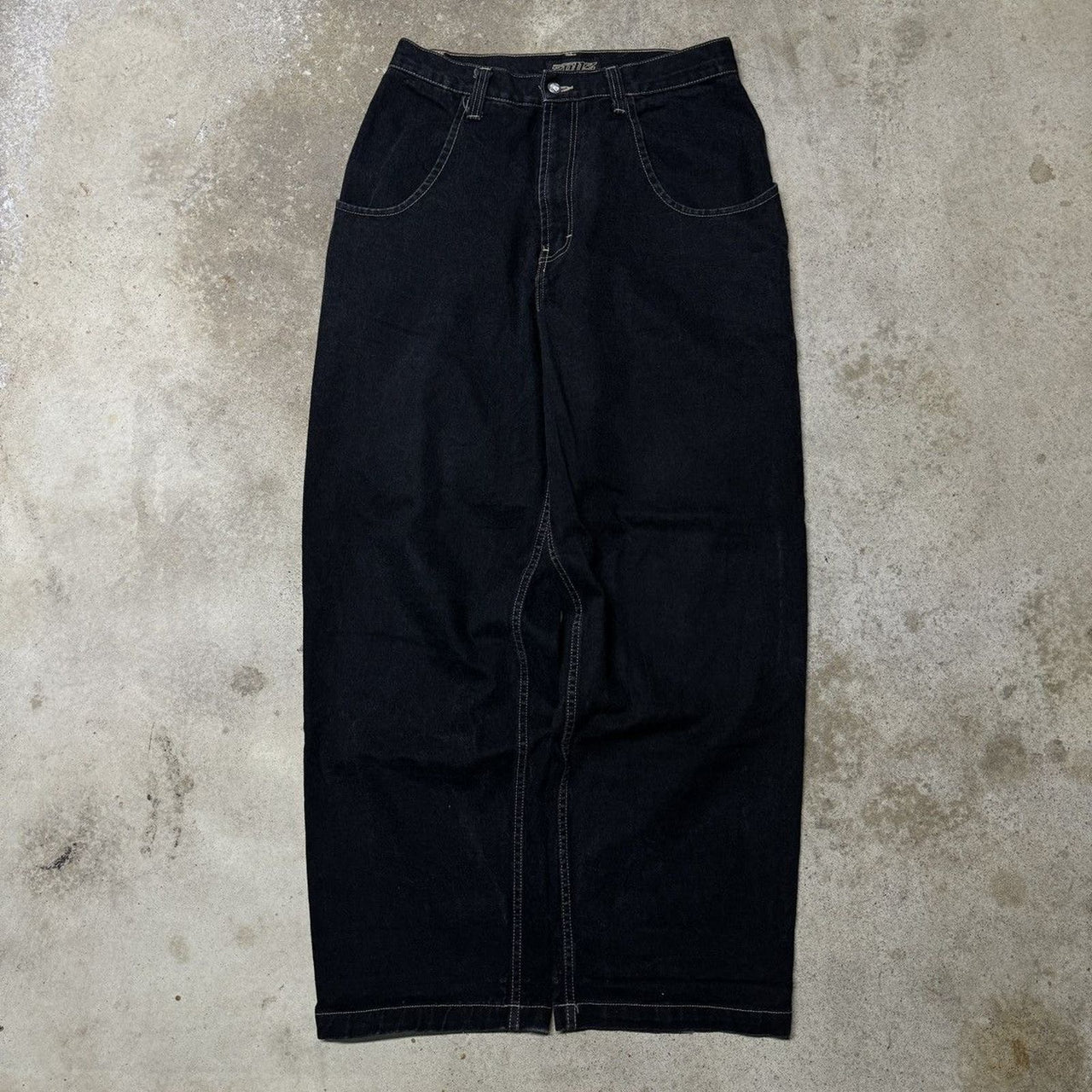 1990s ZONZ BAGGY BLACK SKATER DENIM JEANS