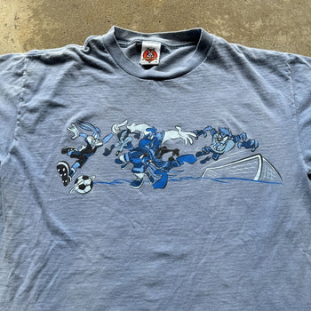 1990s FADED LOONEY TUNES WORLD CUP SOCCER TEE