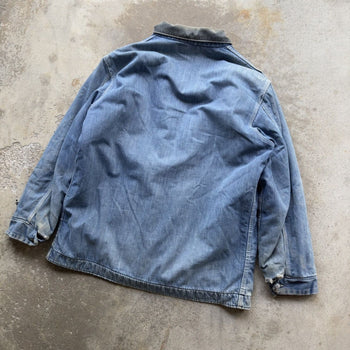 1970s THRASHED SEARS WORK ‘N LEISURE THRASHED DENIM CHORE COAT