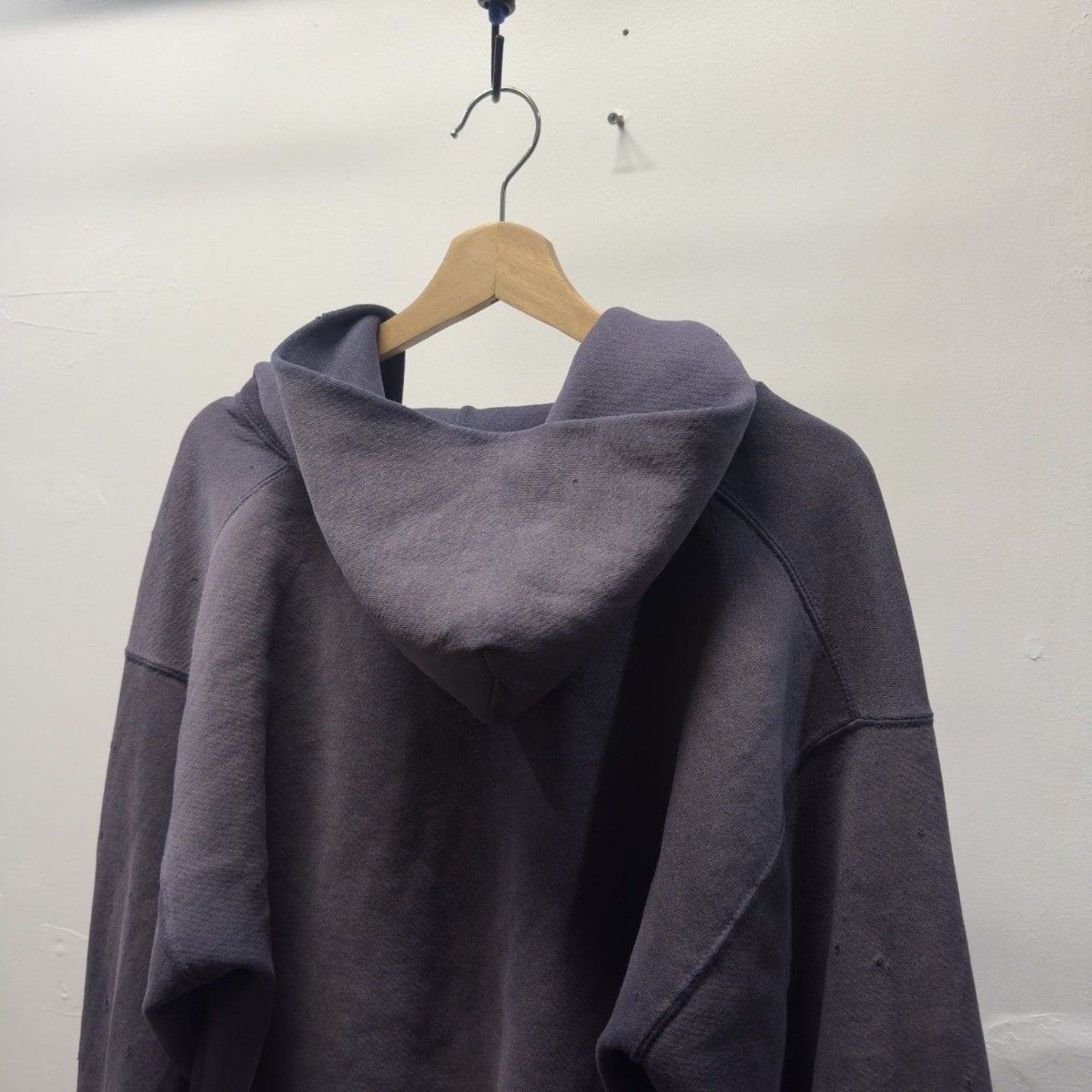 Vintage 1990s Made in USA Faded Distressed Zip Up Hoodie