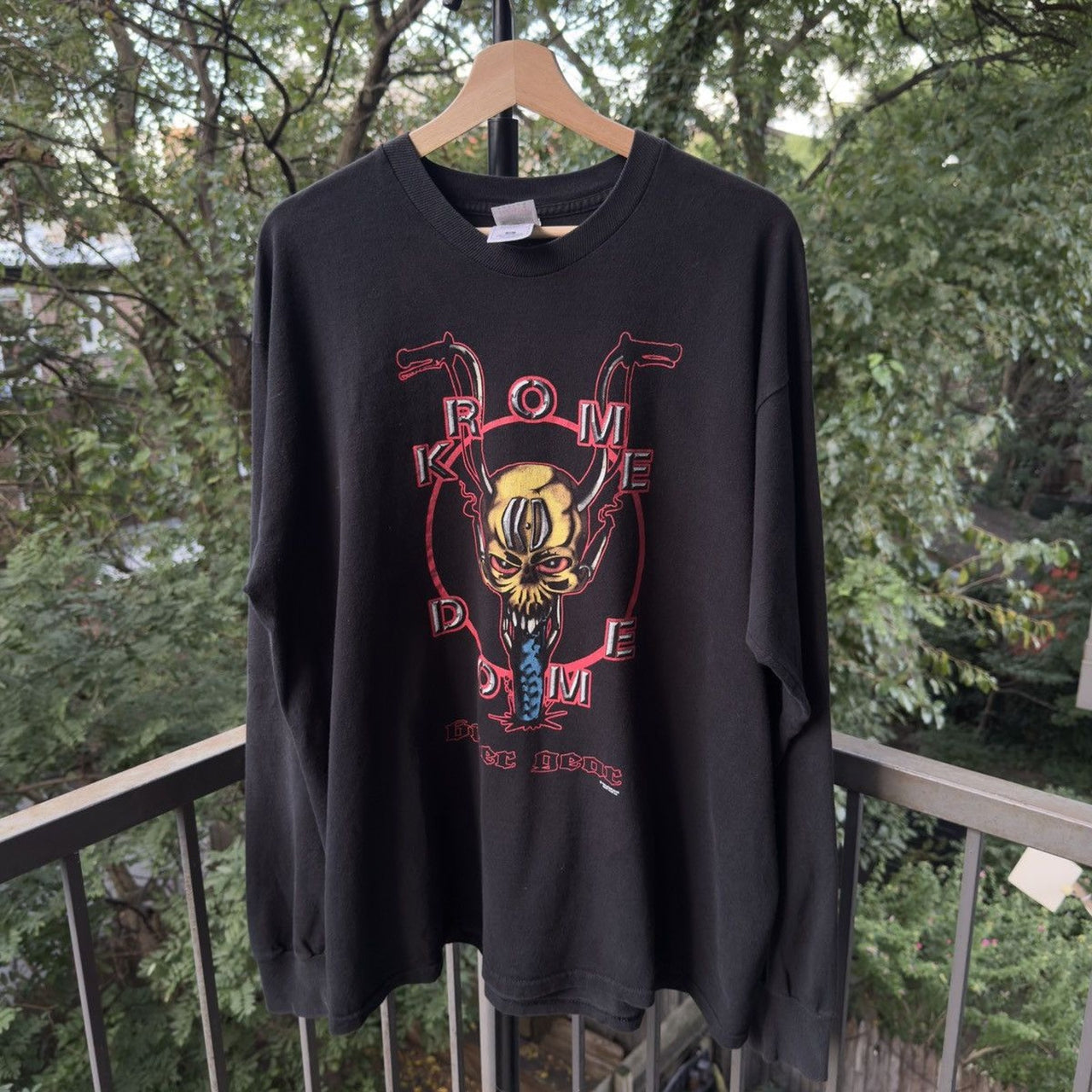 1990s Krome Dome Biker Gear Longsleeve Tee