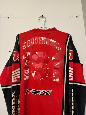 1990s FADED HONDA FOX RACING THE RED RIDERS LONGSLEEVE TEE