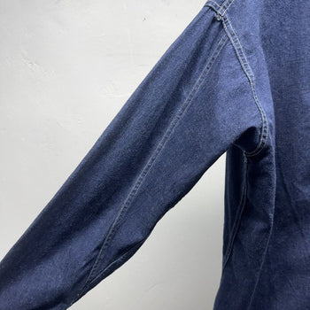 1930s 1940s WW2 One Pocket Selvedge Denim Chore Coat Union Made