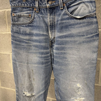 1990s Levi’s 517 Thrashed Faded Distressed Jeans - Made in USA