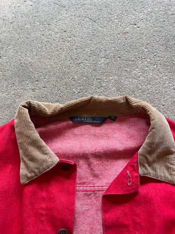 1980s POLO RALPH LAUREN RED DENIM TYPE 2 TRUCKER JACKET