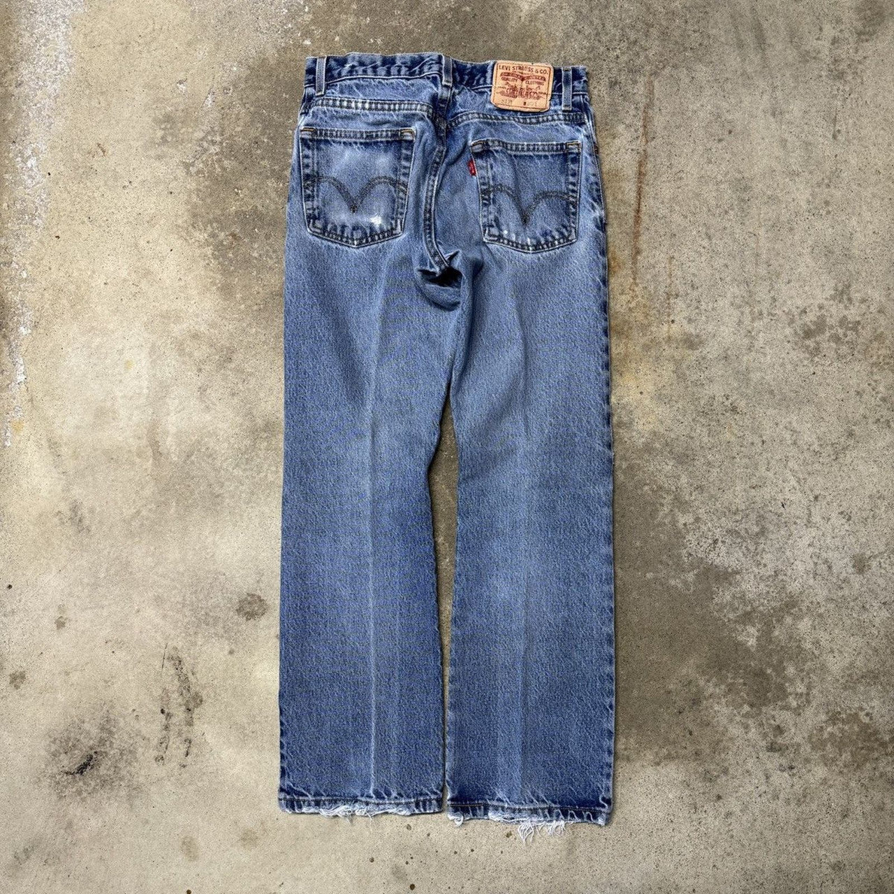 2000s PERFECTLY FADED LEVI’S 517 BOOTCUT DENIM JEANS