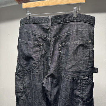 1990s Levi's Silvertab Black 3M Baggy Corduroy Pants