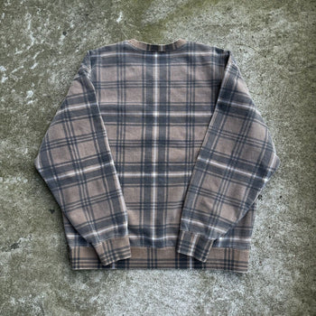 SUPREME SS21 BROWN PLAID CREWNECK