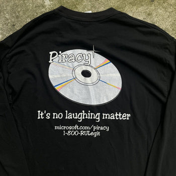 2000S MICROSOFT PIRACY LONGSLEEVE TEE XL