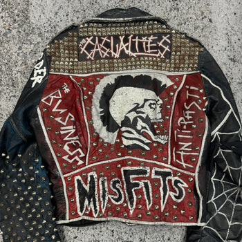 1980s STUDDED PUNK LEATHER JACKET