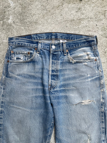 2000s THRASHED FADED LEVI’S 501XX DENIM JEANS