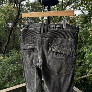 Balmain AW10 Decarnin Distressed Biker Moto Jeans Japan