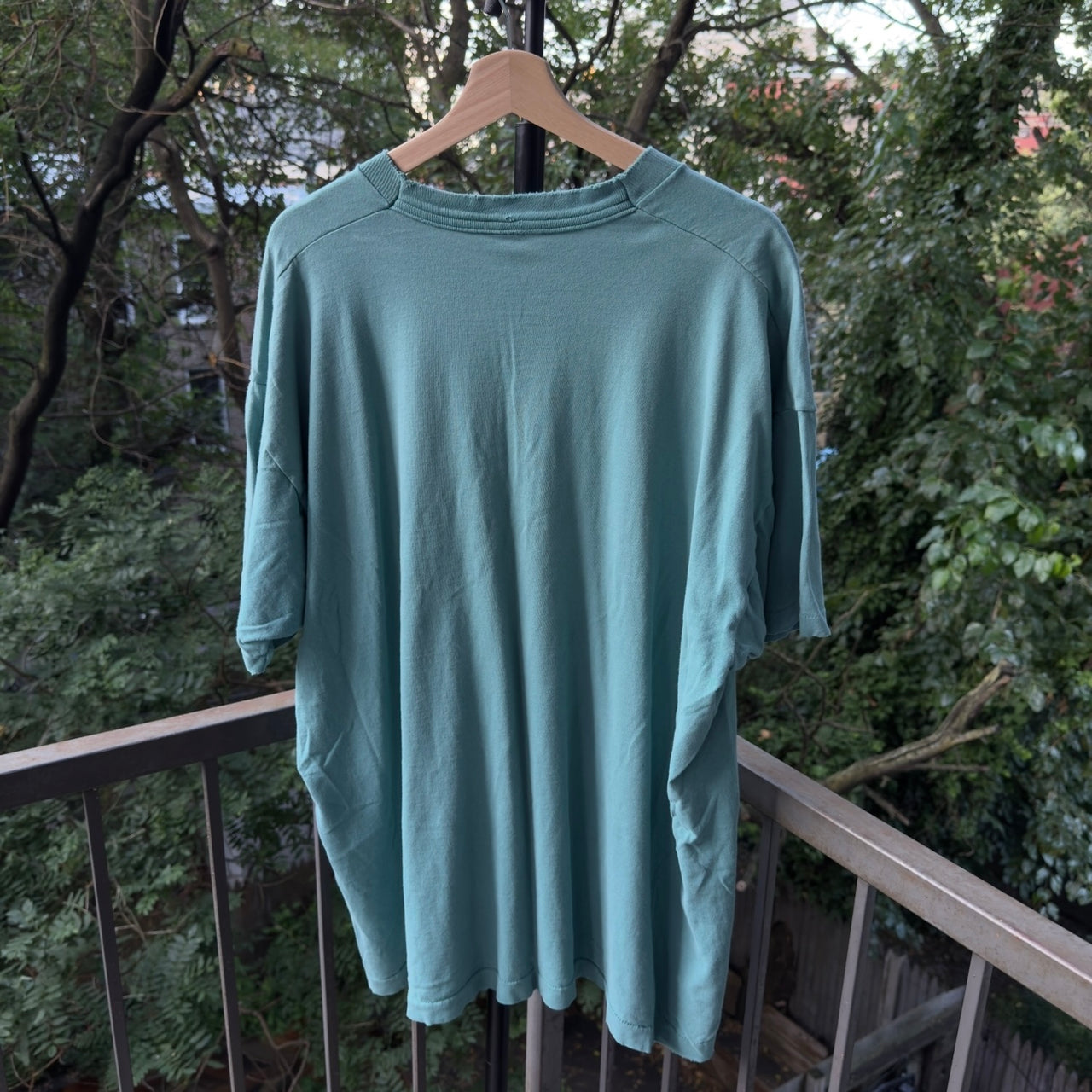 1990s Single Stitched Faded Thrashed Pocket Tee Oversized