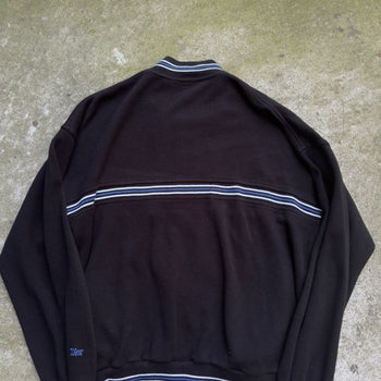 1990s DIOR MONSIEUR RAGLAN ZIP UP SWEATSHIRT BLACK