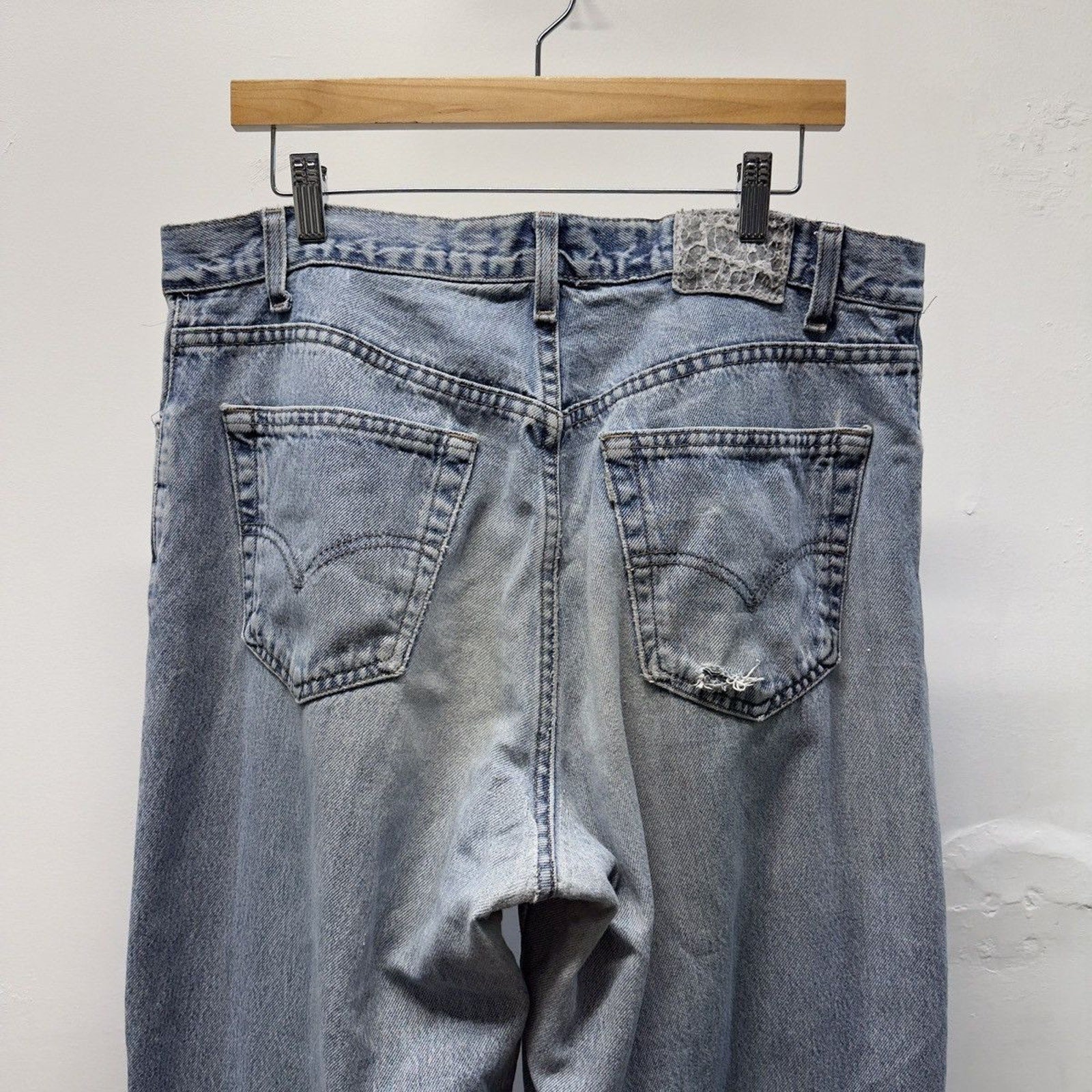 Vintage 1990s Levi's Silvertab Faded Baggy Jeans — Garment Trafficker