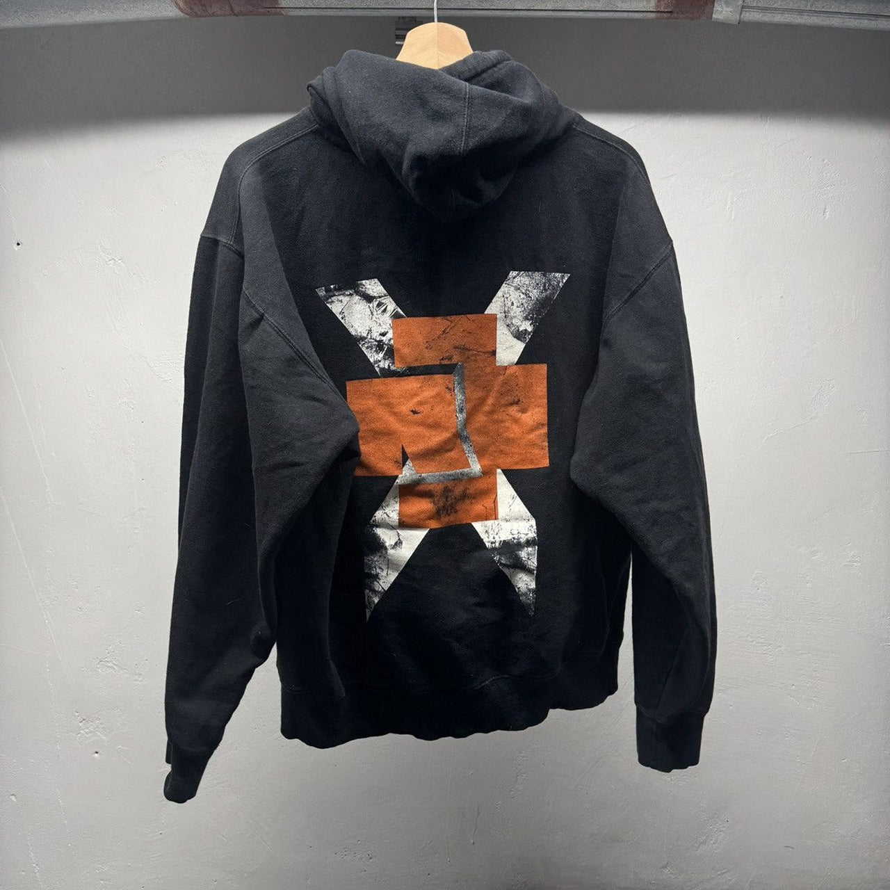 2004 Rammstein Band Hoodie Faded