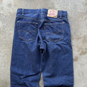 1990s LEVI’S 501 DARK WASH MADE IN USA DENIM JEANS