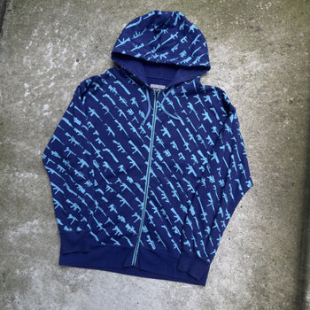 2010s ROGUE STATUS GUN SHOW ZIP UP HOODIE BLUE