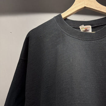 1990s Heavyweight Blank Black Tee