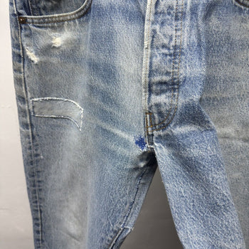 1980s Levi's 501 Thrashed Distressed Jeans - Made in USA