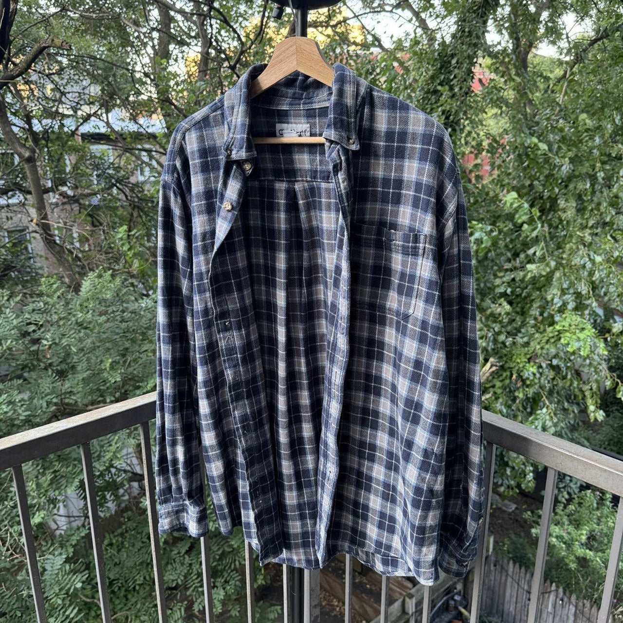2000s Carhartt Faded Plaid Flannel Shirt