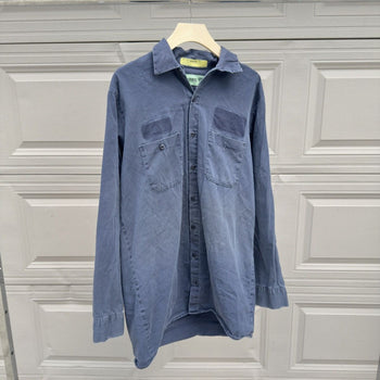 1980s/1990s Faded Thrashed Distressed Work Shirt