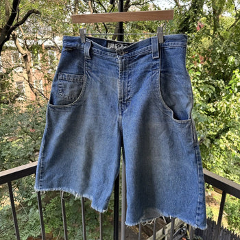 1990s Jnco Big Rig Denim Jean Shorts